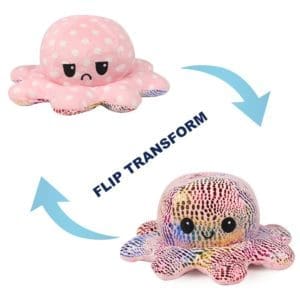 Reversible / Flip Octopus Plush Toy
