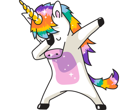 unicorn logo I Wanna Hug One!